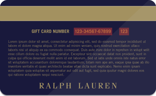 ralph lauren e gift card